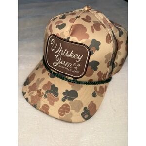 2024 Luke Combs Whiskey Jam Camo Rope Snap Back Cap One Size